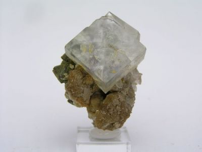 Fluorit, arsenopyrit, symplezit - Yaogangxian, Hunan, Čína
